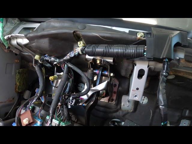 K24 swap Part 7. Rywire drive by wire pedal instal, and Haltech iC7