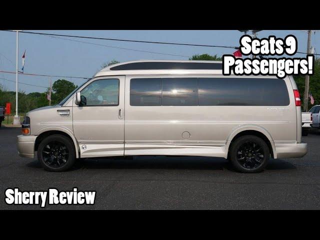 SUPER NICE INSIDE! 2023 Chevrolet 9 Passenger Explorer Vans Travel Van | Sherry Review