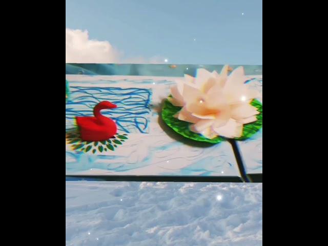 My art work  is being prepared to worship  Goddess Saraswati Devi with my vocal flowers 🪷