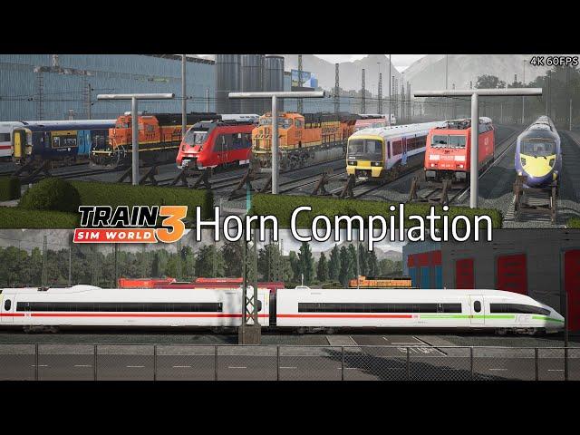 Train Sim World 3 Horn Compilation - All Trains/Locos -  As of December 2022