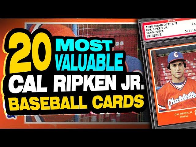 TOP 20 Cal Ripken Jr. Baseball Card & Rookie Card List