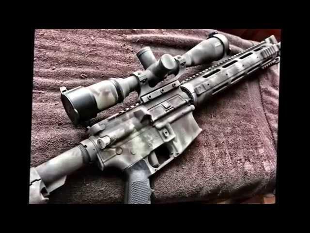 Ar 15 rattle can spray paint job with rustoleum using camo colors