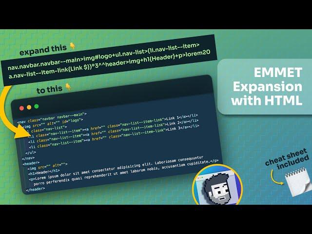 Emmet Expansion with HTML (How to type HTML faster and more accurately)