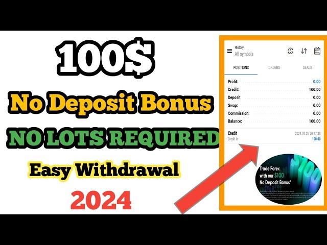 $100 No Deposit Bonus Withdrawable| No deposit bonus forex 2025 | Free No Deposit Bonus Forex 2025