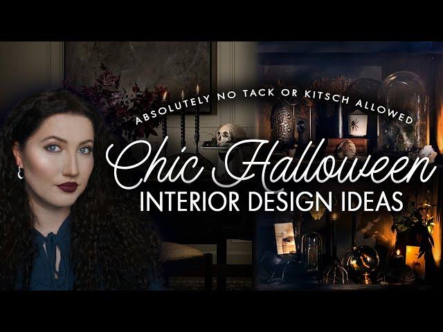 Designer approved TASTEFUL NOT TACKY Halloween Decorating Ideas   Chic Halloween Decor Ideas