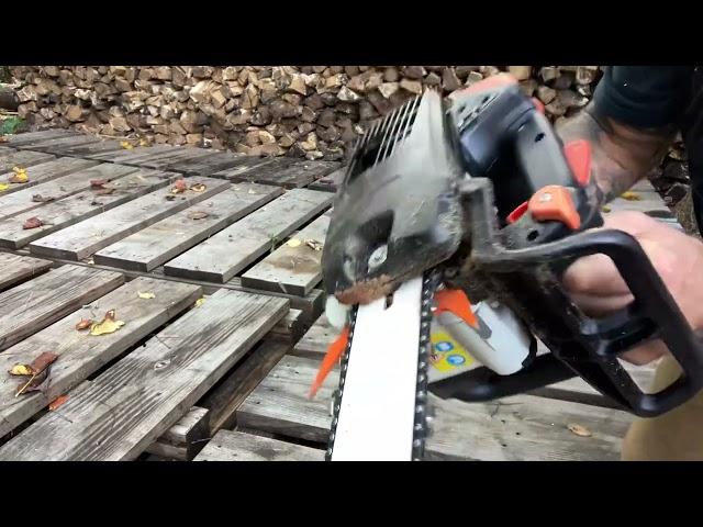 How I clean my chainsaws