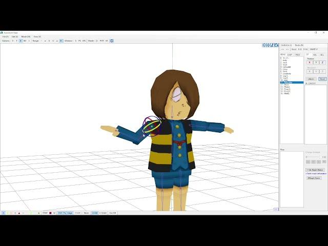 rigging my kitaro MMD model