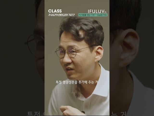 반려동물 사료의 영양 균형을 보는 법!  [IFULUV이퓨럽] CLASS 16 (FEAT. #반려동물영양 전문 수의사 정설령 원장 #반려동물건강 #반려묘 #반려견 #사료