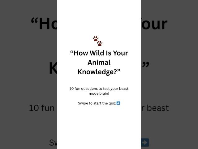 Test your animal knowledge  #2000smovies #movie #quiz #dailyquiz
