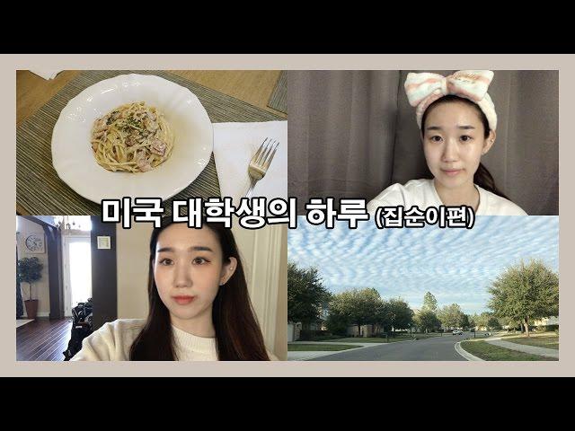미국 대학생의 하루 - 집순이편 / (eng) one day vlog of college student