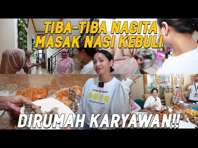 NAGITA MAMPIR KERUMAH KARYAWAN LAGI!! NUMPANG MASAK NASI KEBULI SAMPE POTONG SATU EKOR KAMBING!!!