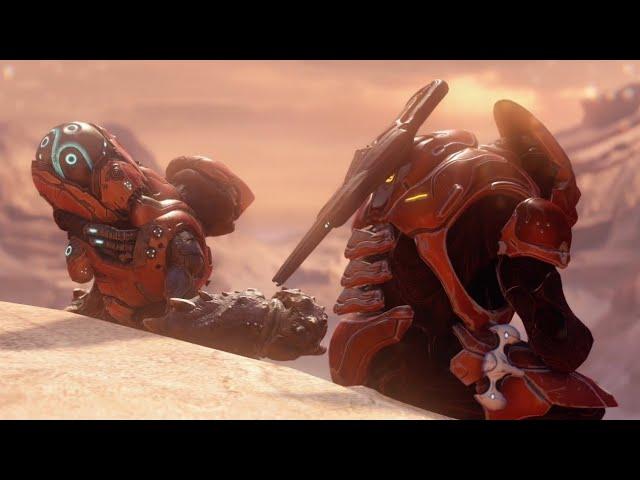A Grunt And A Sangheili Telling Some Stories | Halo 5