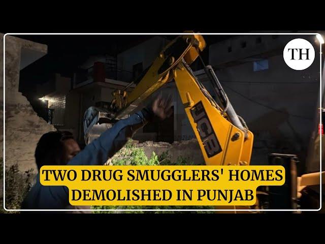 War on drugs: Two drug smugglers' homes demolished in Punjab