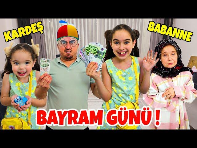 ELİF SİNEM BAYRAM GÜNÜ HARÇLIK GÜNÜ !! ABİ KARDEŞ BAYRAMLAŞTI ?!