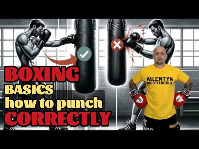 Boxing basics - how to punch correctly.| The Basic Boxing Punches Explained.|Boxing Basics Training.