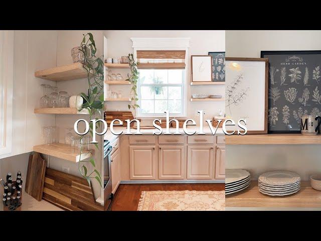 Open Shelving Tutorial | Floating + No Brackets