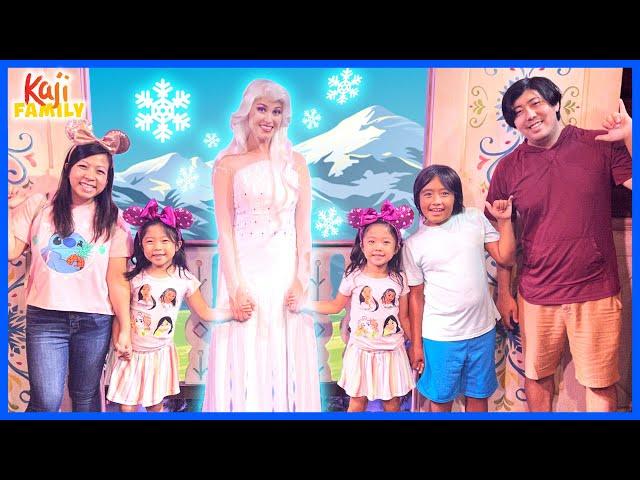 Ryan’s World visits Disney World to see Anna and Elsa in REAL LIFE!