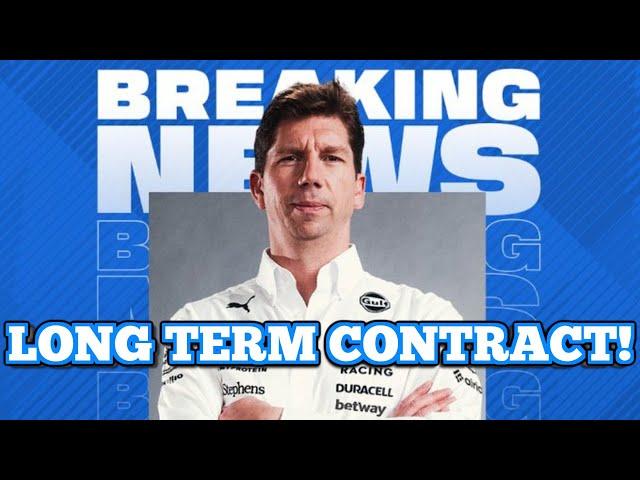 BREAKING NEWS: JAMES VOWLES SIGNS LONG TERM WILLIAMS CONTRACT!