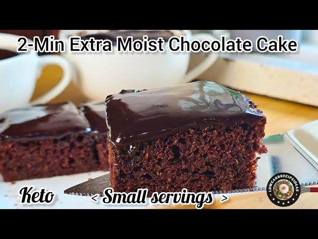 2-Min Extra Moist Chocolate Cake | Small servings | So Moist, Rich & Decadent