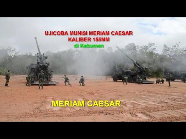 Uji coba munisi kaliber 155 mm Meriam Caesar Di Kebumen