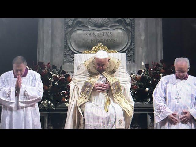 POPE FRANCIS CHRISTMAS EVE MASS & OPENING OF HOLY DOOR…