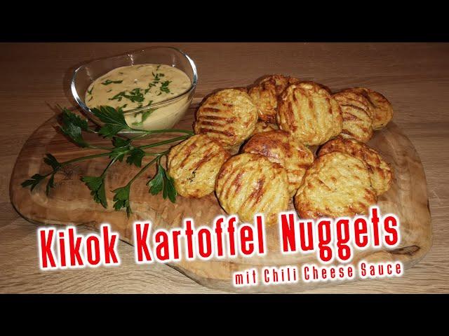 Kikok Hähnchen Kartoffel Nuggets mit Chili Cheese Sauce