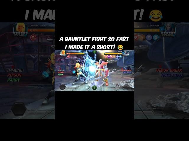 This Grandmaster's Gauntlet fight was too fast  - Marvel Contest of Champions #shorts