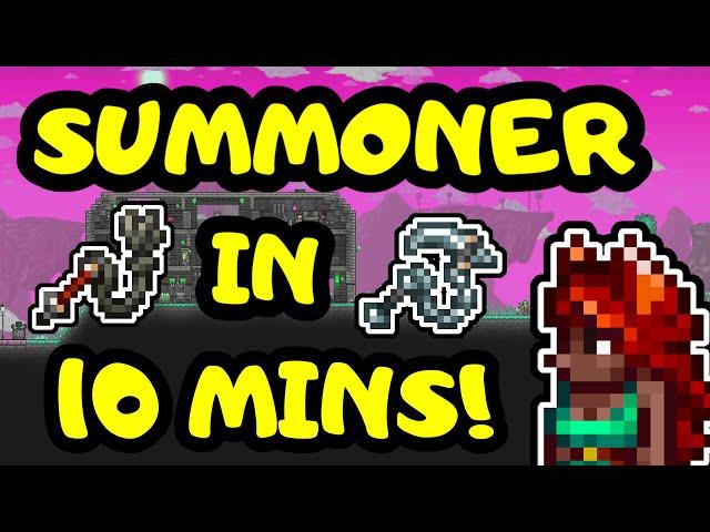 SUMMONER IN 10 MINUTES! Terraria 1.4 Expert Summoner Progression Guide! Summoner Loadout Guide!