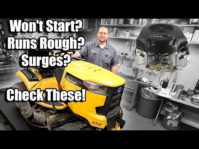Cub Cadet XT2 Surges, Runs Rough, or Lacks Power - Full Diagnosis for Hard To Fix Mower Issues
