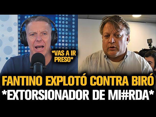 FANTINO EXPLOTÓ CONTRA BIRÓ POR EL PARO DE AEROLINEAS CONTRA MILEI