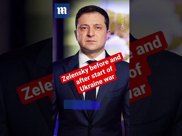 Zelensky before and after start of Ukraine war #Shorts #Ukraine #Russia #zelensky #short