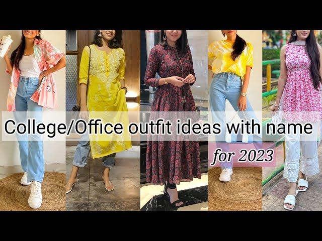 College & Office outfit ideas with name||THE TRENDY GIRL