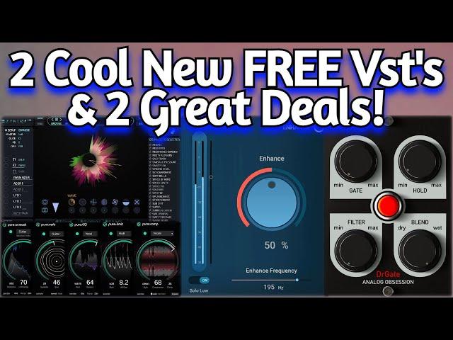 New FREE VSTs & Deals - AnalogObsession, Sonible, Dawesome (Zyklop, DrGate, Low Control, PureBundle)