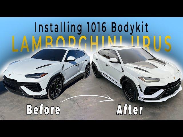 2024 LAMBORGHINI URUS INSTALLING 1016 INDUSTRIES CARBON FIBER WIDEBODY BODYKIT!