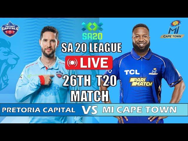  LIVE | PRETORIA CAPITAL VS MI Cape Town | PC VS MIC |  LiveScores