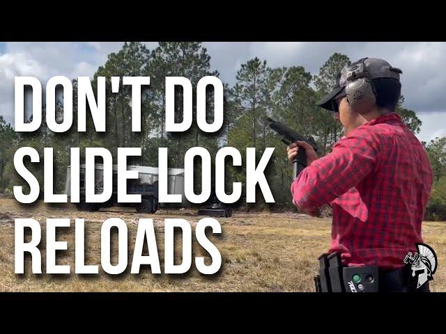 Stop Training Slide Lock Reloads