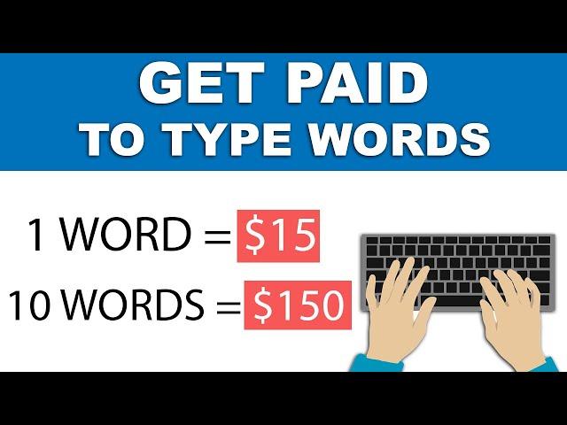 Make $15+ Per Word You Type - Make Money Online 2021