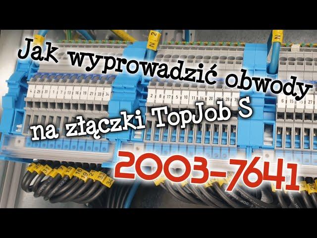 Jak można wyprowadzić obwody z wyłączników nadprądowych na złączki WAGO TopJob® S 2003-7641 ?