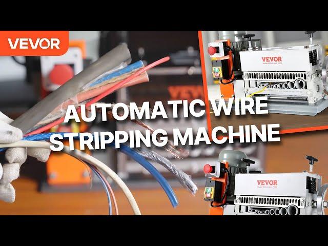 VEVOR Automatic Wire Stripping Machine | Work Manually and Electrically for Scrap Copper Recycling