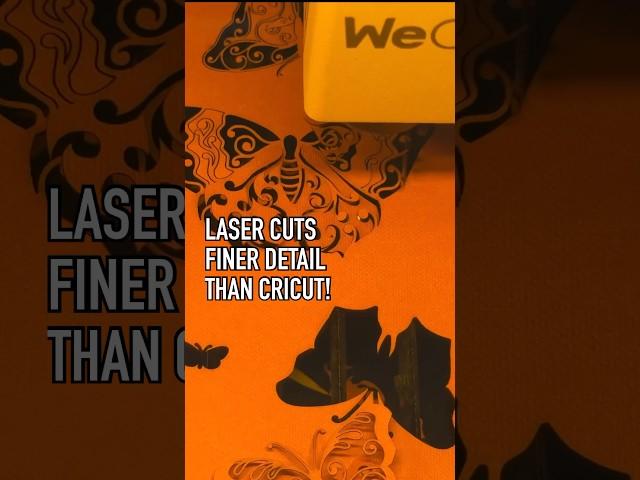 WeCreat Vision laser cuts finer detail than most vinyl cutting machines