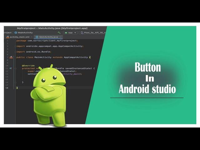 How to use Button & Display in Android Studio (Make & Create Button)