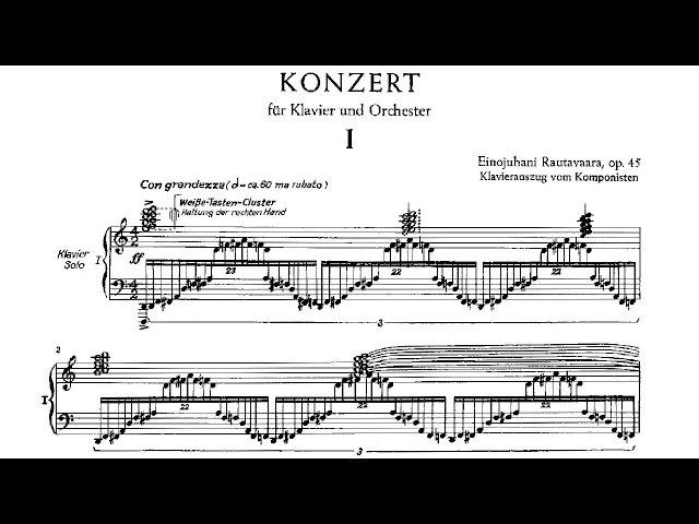 Einojuhani Rautavaara - Piano Concerto No. 1 (1969)