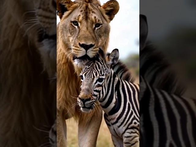 Lion vs. Brave Baby Zebra: The Heart-Stopping Moment Caught at Wildlife Conference