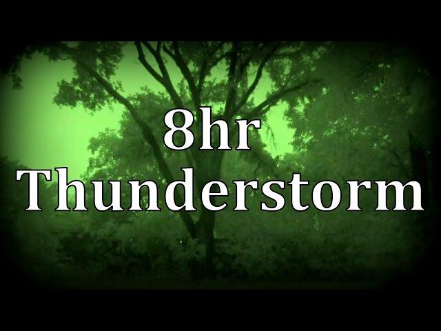 8hr Thunderstorm at Night "Sleep Sounds"