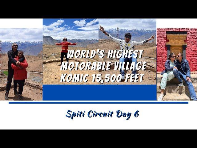 World's Highest Motorable Village Komic at 15,500 feet - Spiti Circuit Day 6