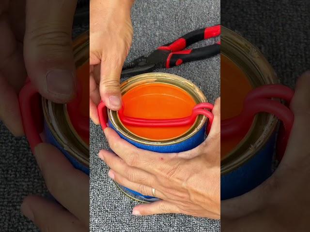 Tips for keeping the paint can's mouth clean. #short