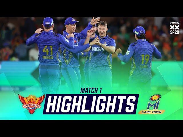 Sunrisers Eastern Cape v MI Cape Town  | Match Highlights | Betway SA20 | Season 3