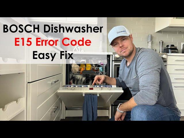 Easy Fix - Bosch Dishwasher E15 Error Code - Step by Step