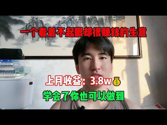 【副业推荐】一个看着不起眼却很赚钱的生意，上月收益：3.8w，学会了你也可以做到！！！#tiktok #tiktok赚钱 #tiktok干货 #副业