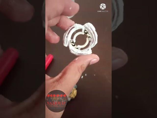 I made Meteo L-Drago at home!!fake Beyblade to original beyreal spin stelling️